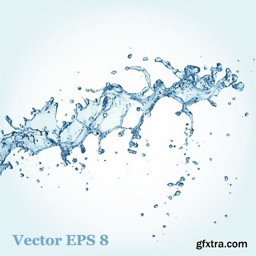 Stock Vectors - Water splash 2, 25xEPS