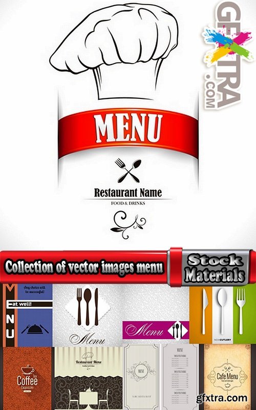 Collection of vector images menu #3-25 Eps