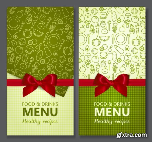 Collection of vector images menu #3-25 Eps