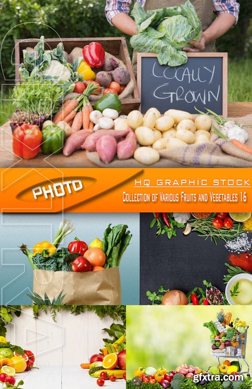 Stock Photo - Collection of Various Fruits and Vegetables 16