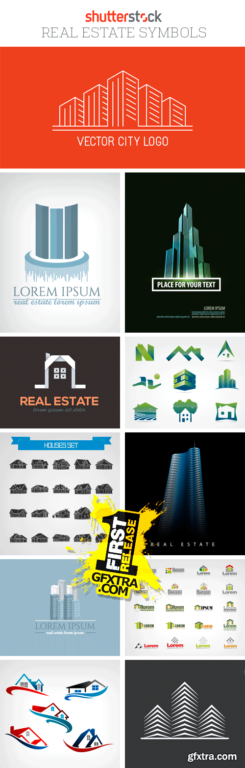 Amazing SS - Real Estate Symbols, 25xEPS