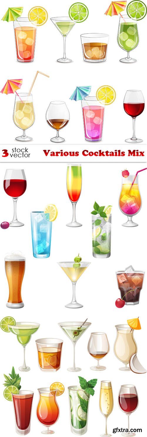 Vectors - Various Cocktails Mix