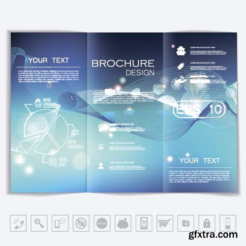 Brochure mock design 8x EPS