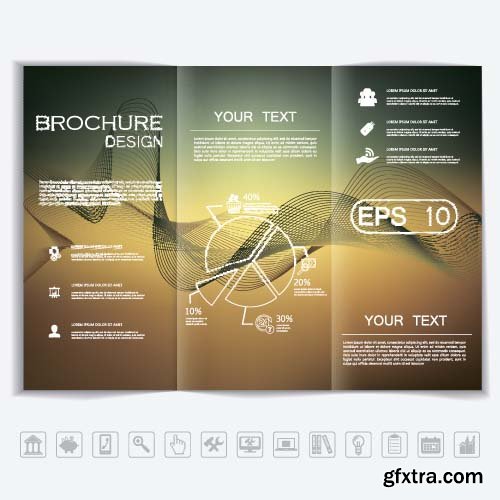 Brochure mock design 8x EPS