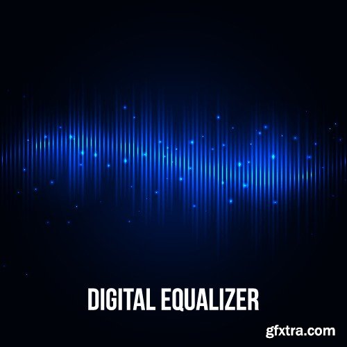 Stock Vectors - Digital equalizer 3, 25xEPS