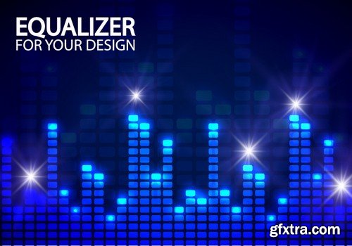 Stock Vectors - Digital equalizer 3, 25xEPS