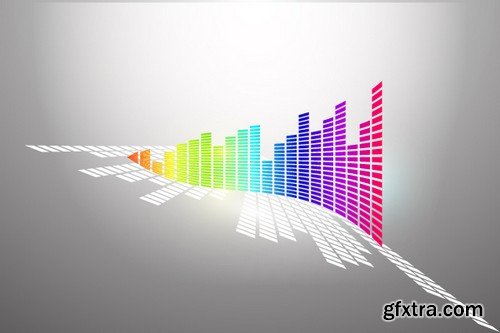 Stock Vectors - Digital equalizer 3, 25xEPS