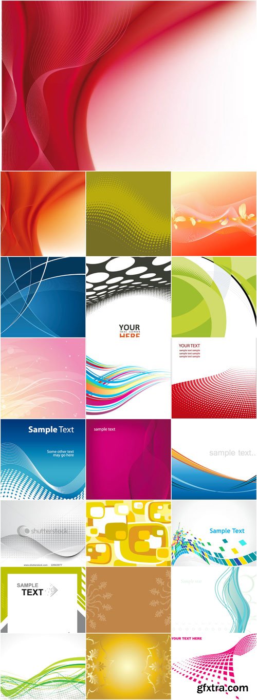 Abstract patterns backgrounds stock vector - 3