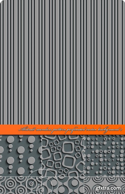 Abstract seamless pattern perforated vector background 2