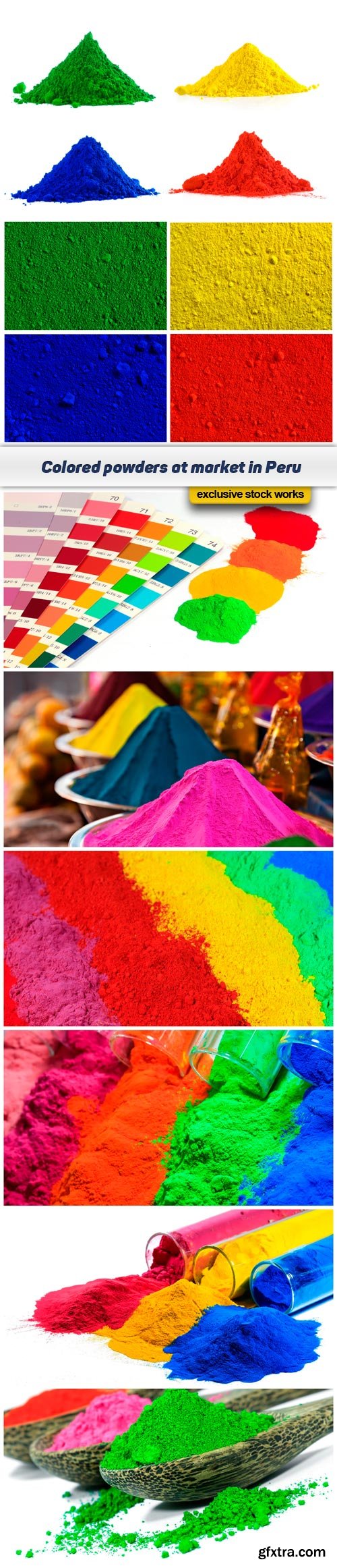 Colored powders at market in Peru 7x JPEG