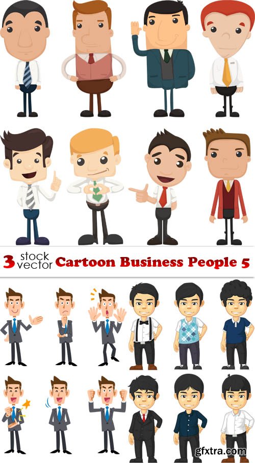 Vectors - Cartoon Business People 5