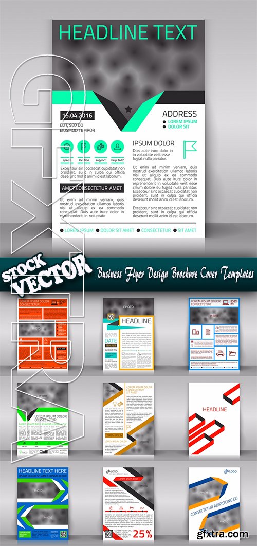 Stock Vector - Business Flyer Design Brochure Cover Templates