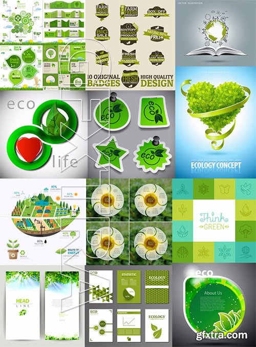 Stock Vector - Ecology Concept Design Elements, 60EPS