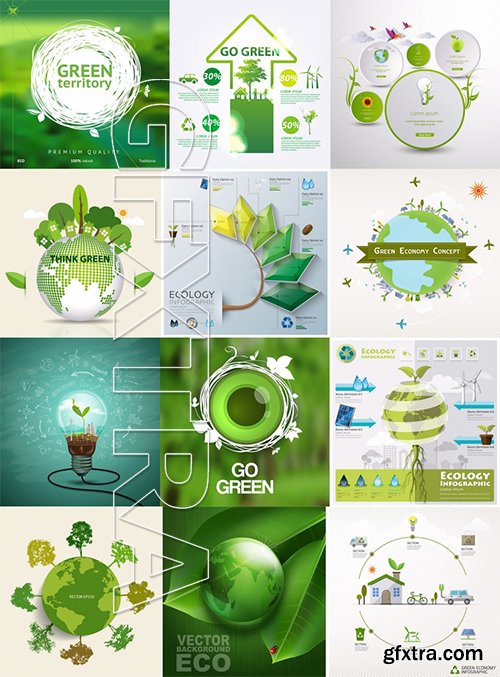 Stock Vector - Ecology Concept Design Elements, 60EPS