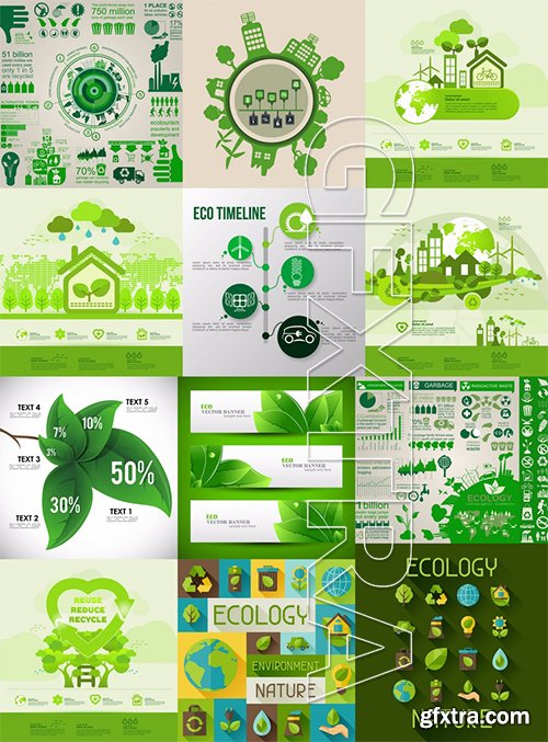 Stock Vector - Ecology Concept Design Elements, 60EPS