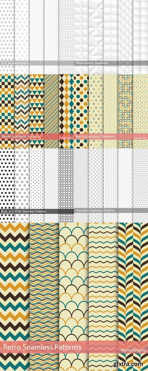 Vector - Set of Seamless Patterns