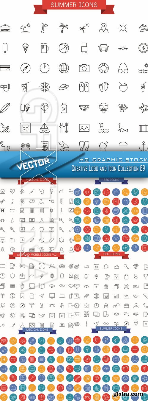 Stock Vector - Creative Logo and Icon Collection 89