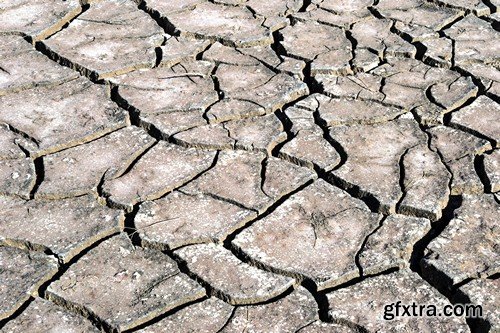 Stock Photos - Cracks in the ground, 25xJPG