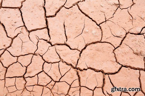 Stock Photos - Cracks in the ground, 25xJPG