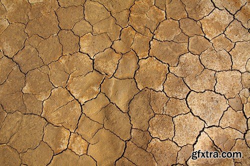 Stock Photos - Cracks in the ground, 25xJPG