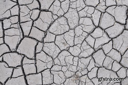 Stock Photos - Cracks in the ground, 25xJPG