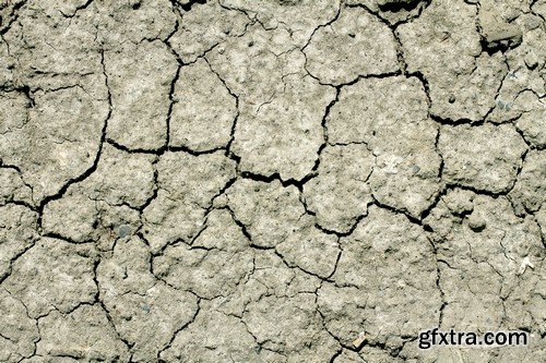 Stock Photos - Cracks in the ground, 25xJPG