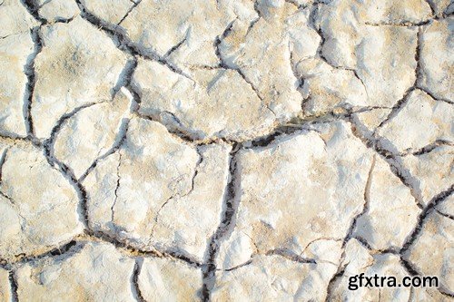 Stock Photos - Cracks in the ground, 25xJPG