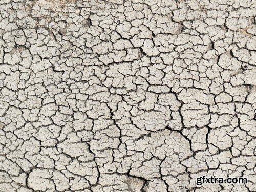 Stock Photos - Cracks in the ground, 25xJPG