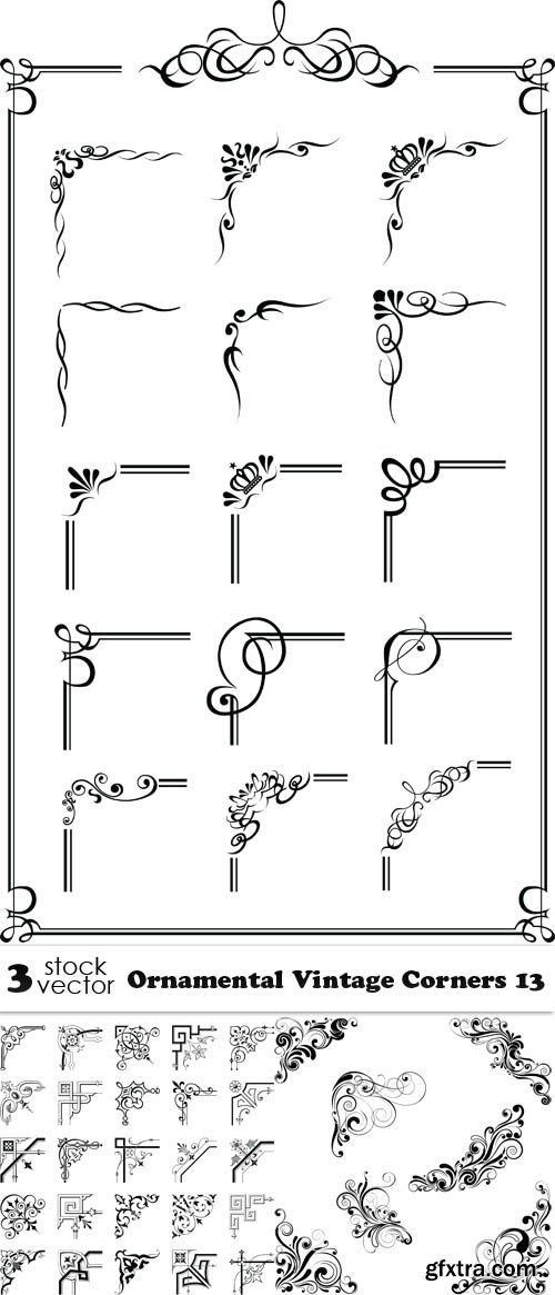 Vectors - Ornamental Vintage Corners 13