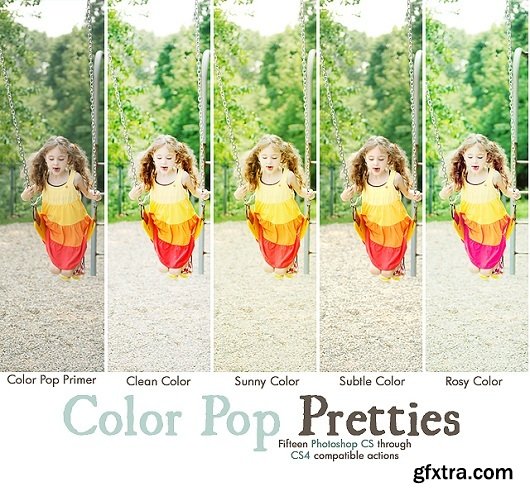 M4H Color Pop Pretties Photoshop Actions