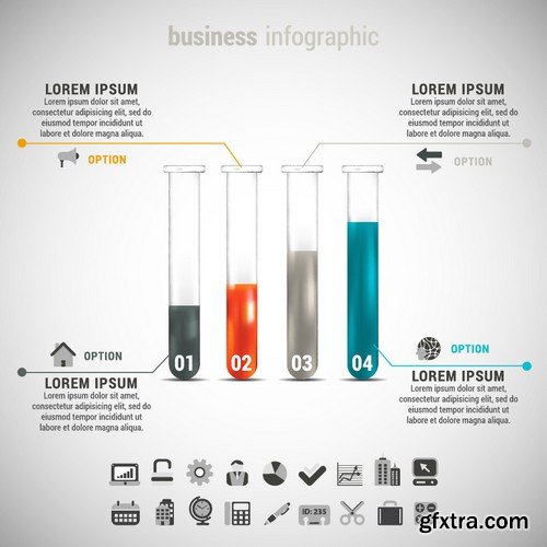 Stock Vectors - Business Infographic 8, 25xEPS