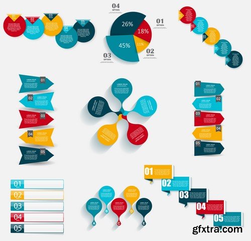 Stock Vectors - Business Infographic 8, 25xEPS