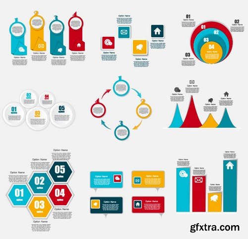 Stock Vectors - Business Infographic 8, 25xEPS