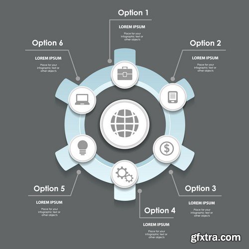 Stock Vectors - Business Infographic 8, 25xEPS