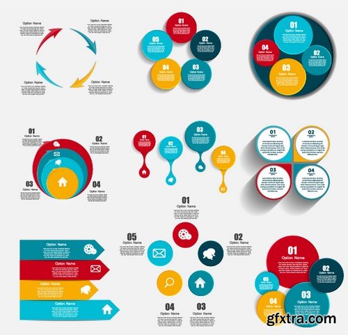 Stock Vectors - Business Infographic 8, 25xEPS