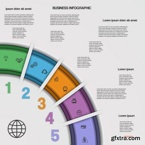 Stock Vectors - Business Infographic 8, 25xEPS