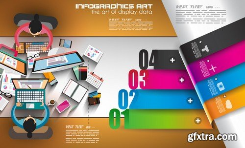 Stock Vectors - Business Infographic 8, 25xEPS