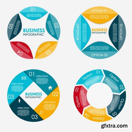 Stock Vectors - Business Infographic 8, 25xEPS