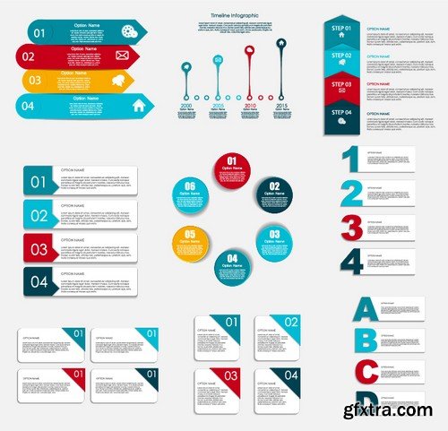 Stock Vectors - Business Infographic 8, 25xEPS