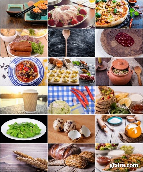 Collection of various types of food #3-25 UHQ Jpeg