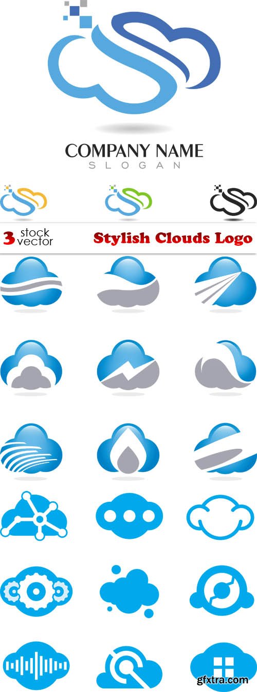 Vectors - Stylish Clouds Logo