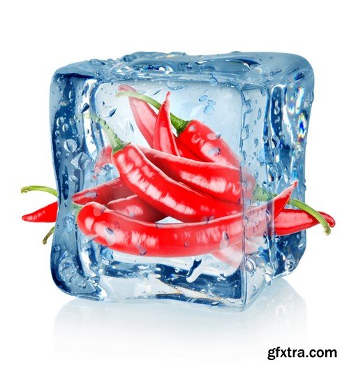 Vegetables in ice