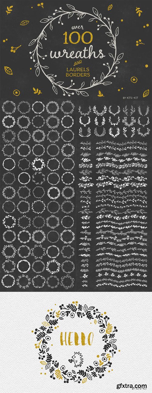 Wreaths, Laurels & Borders - CM 166163