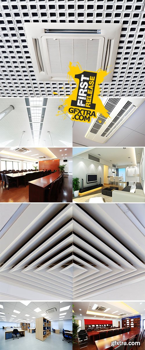 Stock Photo Air conditioning system installed on the ceiling