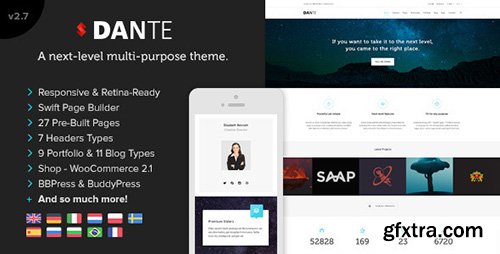 ThemeForest - Dante v2.80 - Responsive Multi-Purpose WordPress Theme