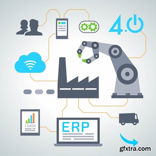 Collection elements of infographics vector image #20-25 Eps