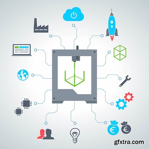 Collection elements of infographics vector image #20-25 Eps