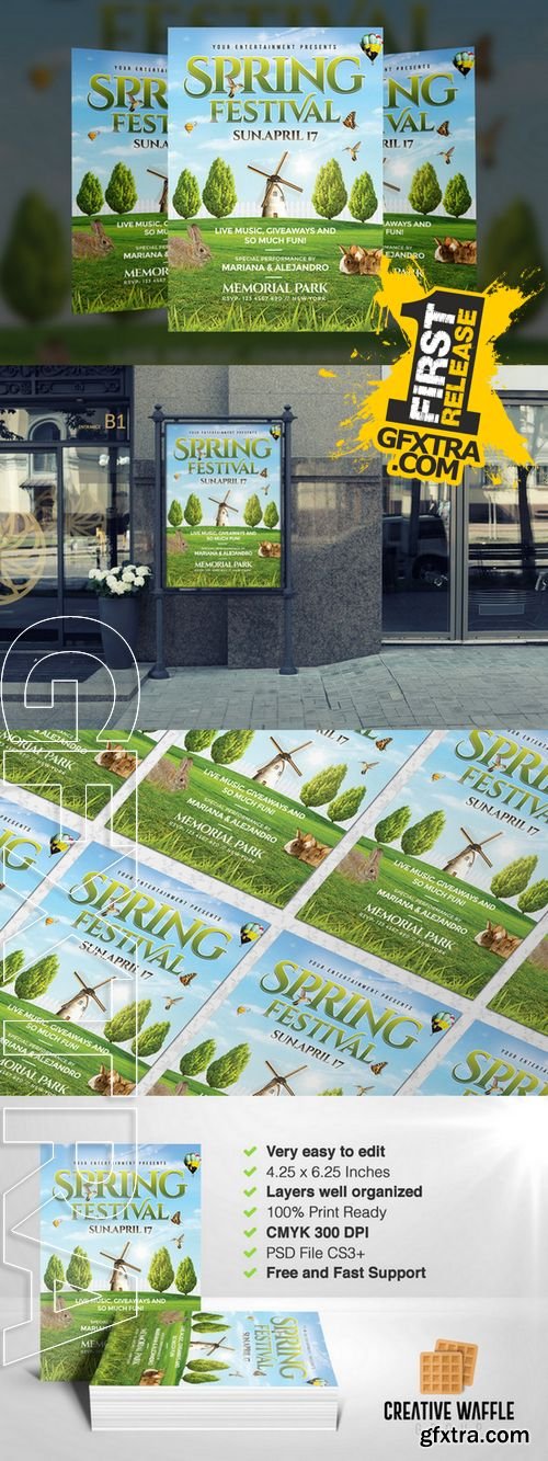 Spring Festival Flyer Template - CM 229019