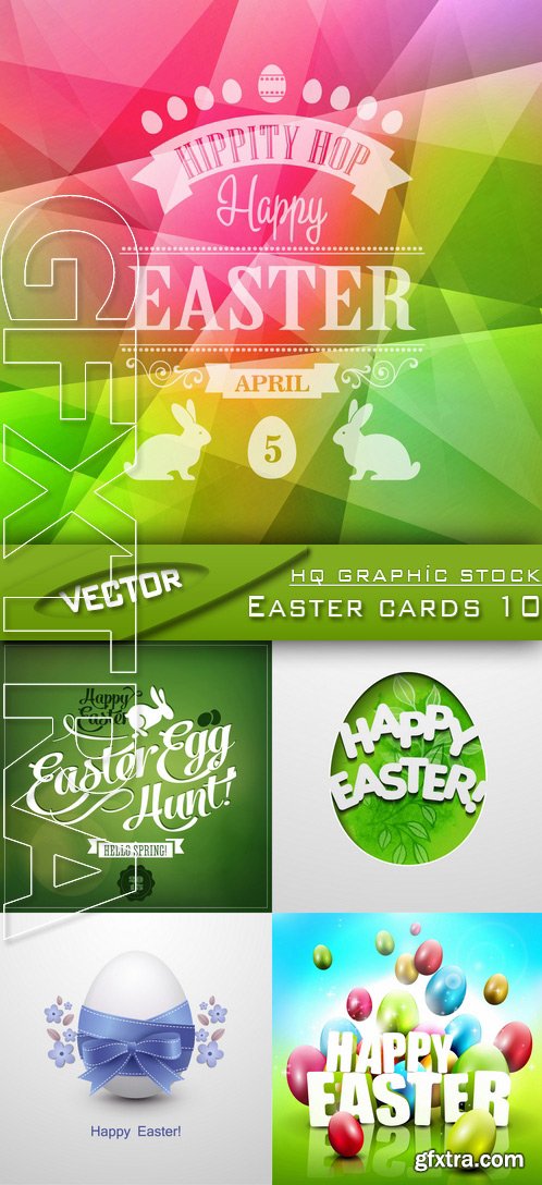 Stock Vector - Easter cards 10