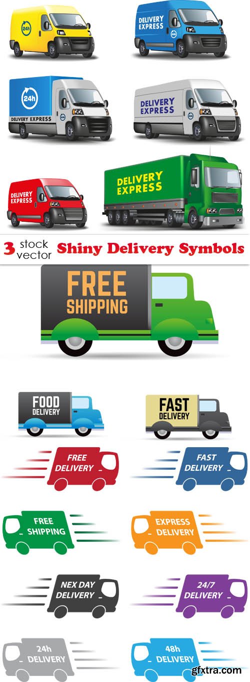 Vectors - Shiny Delivery Symbols